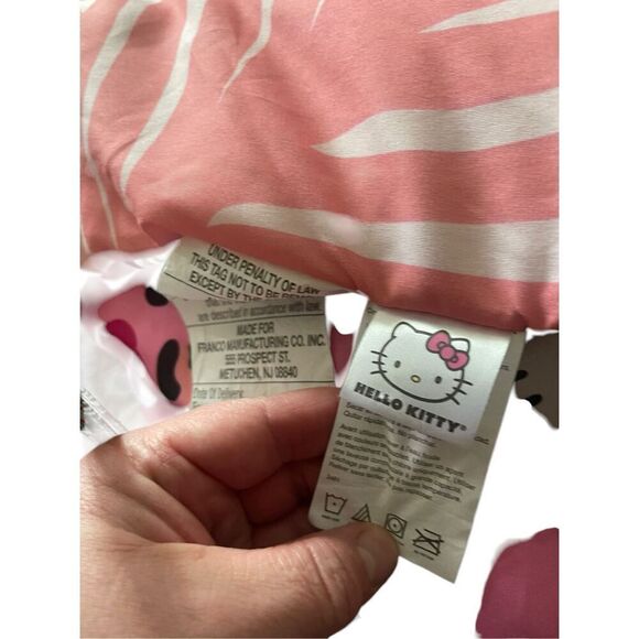 New Hello Kitty Kids Pink Floral Comforter Cover Twin Full - Picture 5 of 12